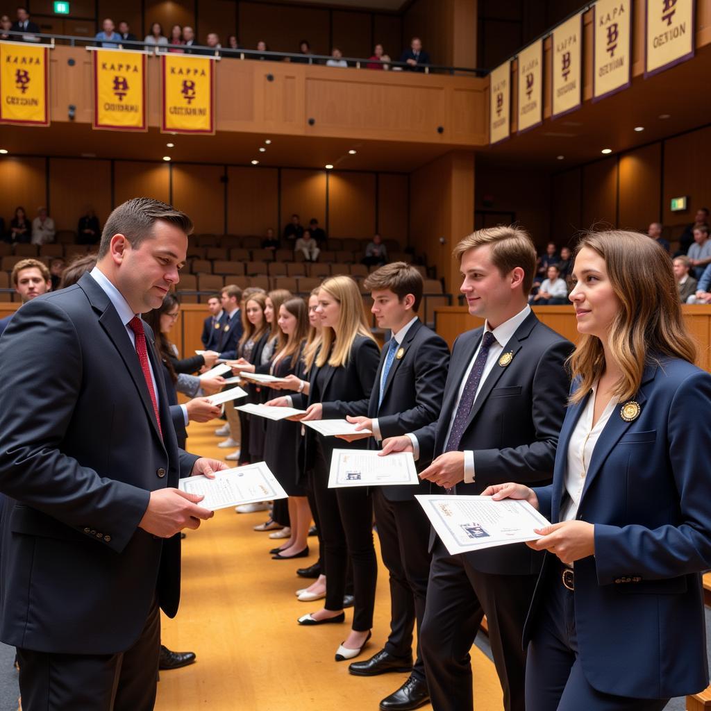 Kappa Omicron Nu Induction Ceremony