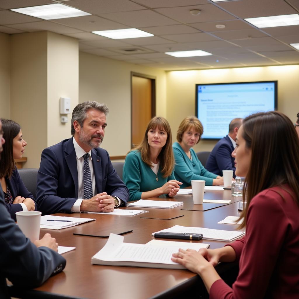 King County Medical Society Members at a Meeting