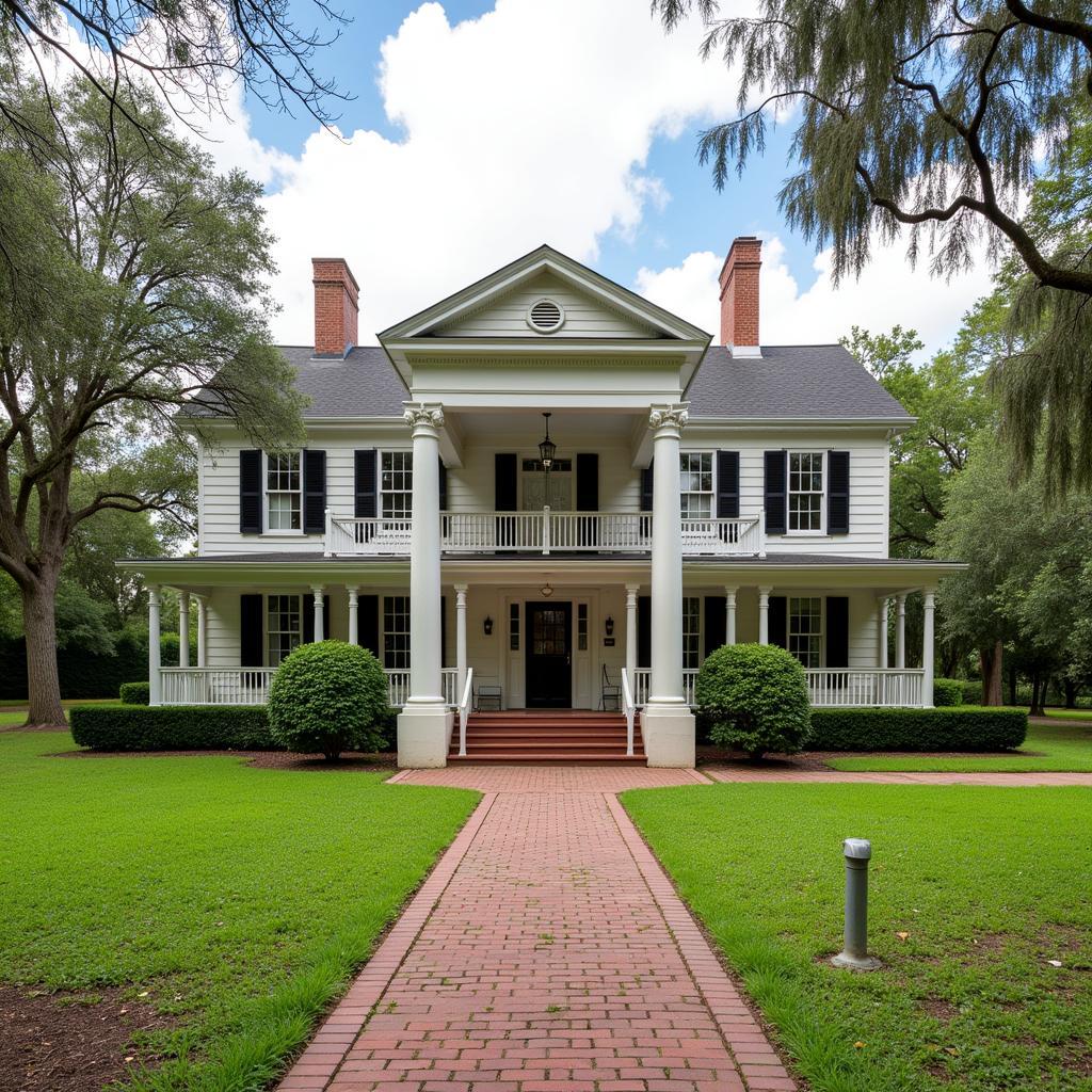 Knott House Museum Tallahassee - A photograph showcasing the exterior of the historic Knott House Museum in Tallahassee, Florida.