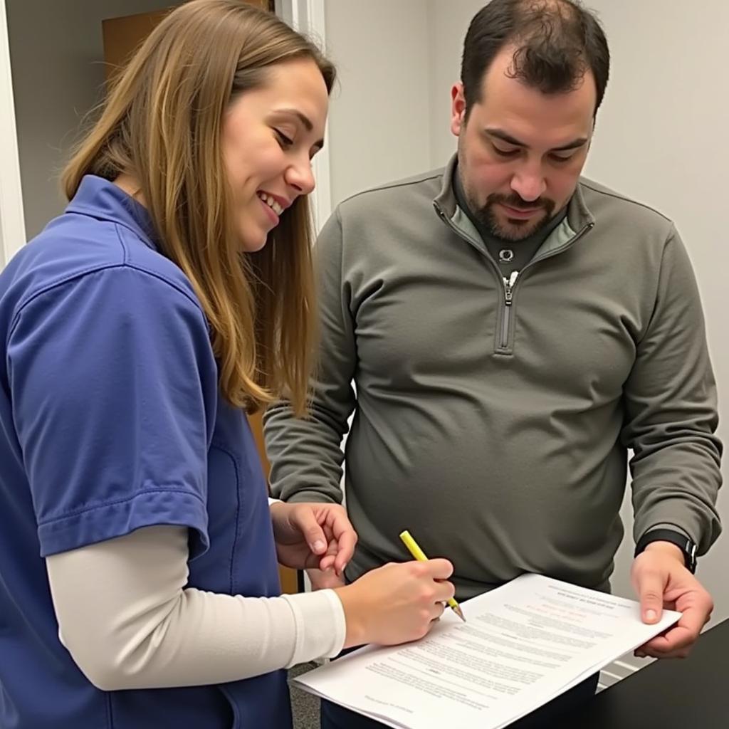 Completing the Adoption Process at the Lake County Humane Society