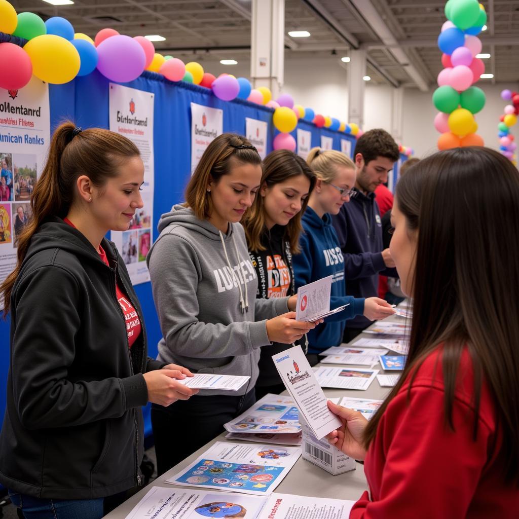 Volunteers collecting donations for the Light The Night Walk