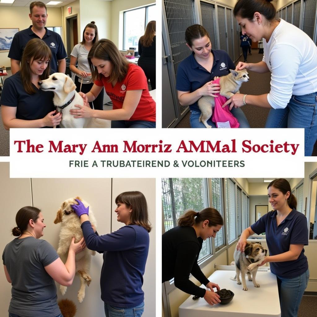 Volunteers at Mary Ann Morris Animal Society