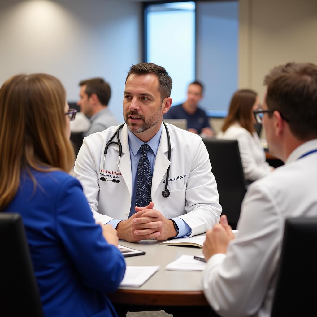 Medical Society of Virginia Doctors in a Meeting