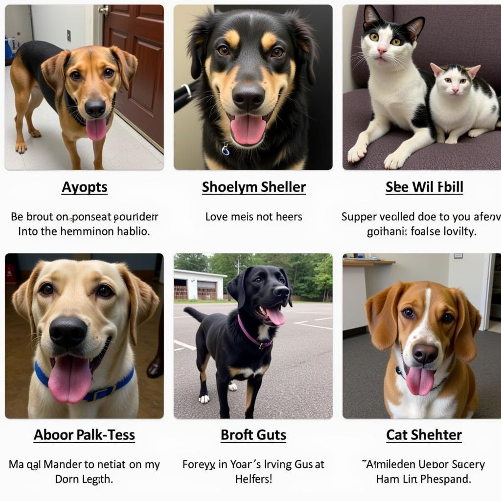 Adoptable pets at the Menominee Humane Society waiting for their forever homes