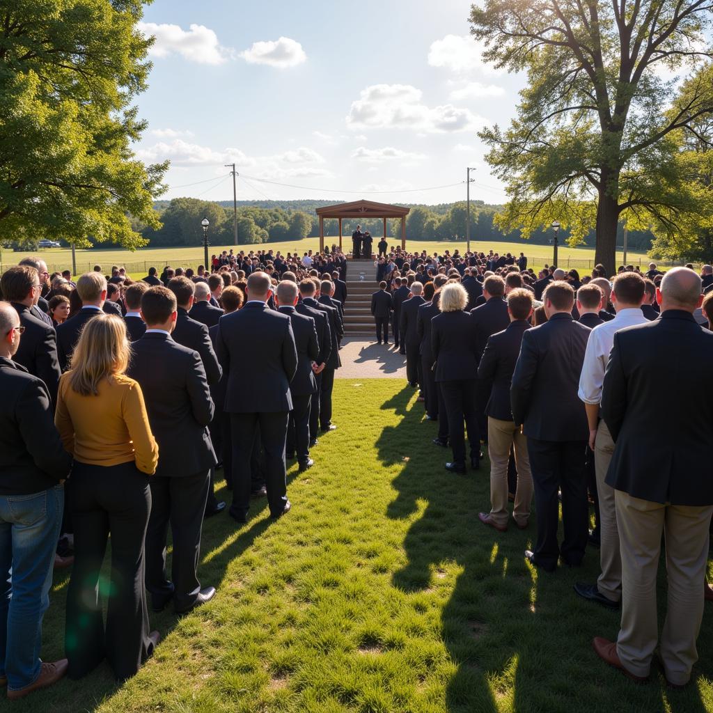 Midwest Community Gathering for Funeral Service