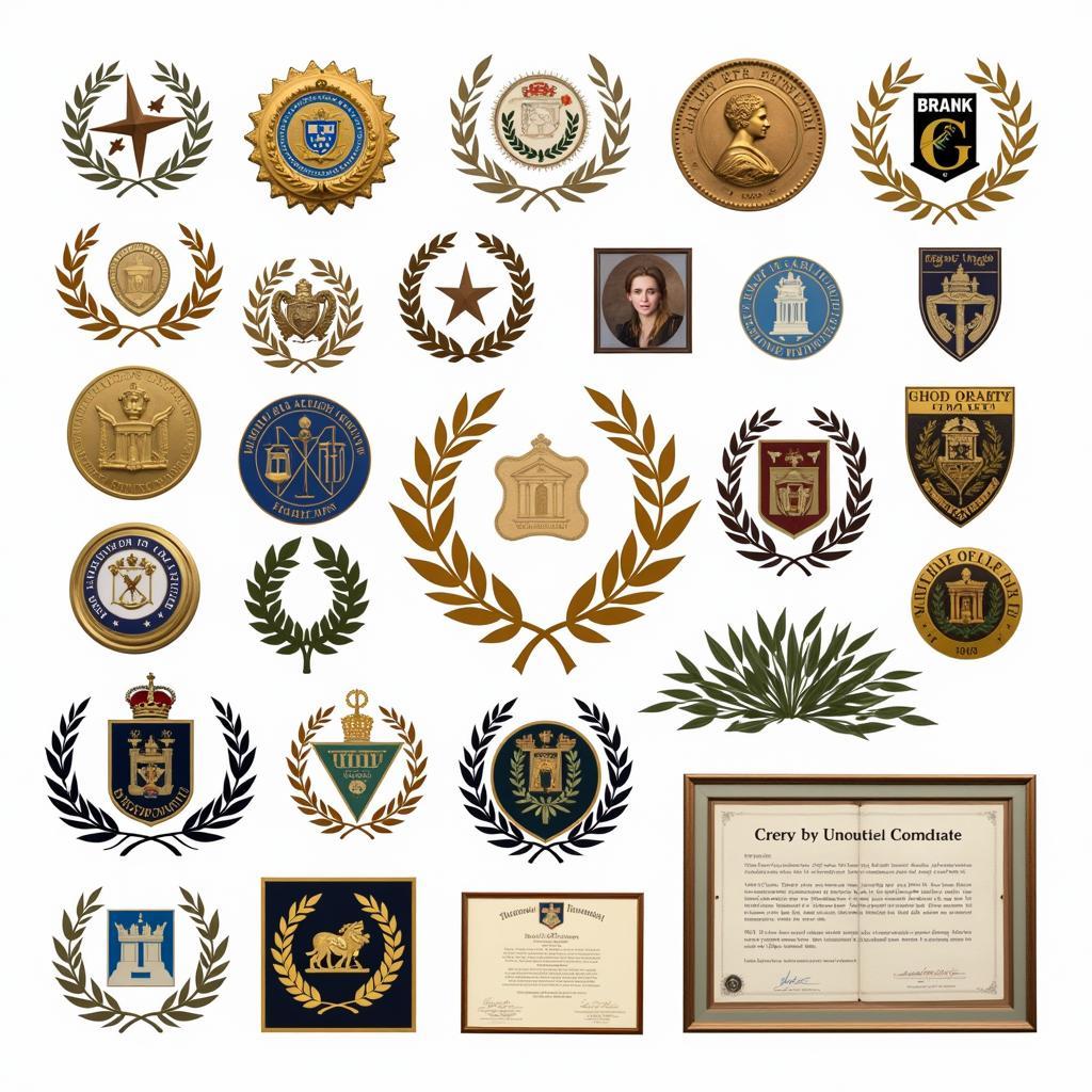 Modern Laurel Society Emblems