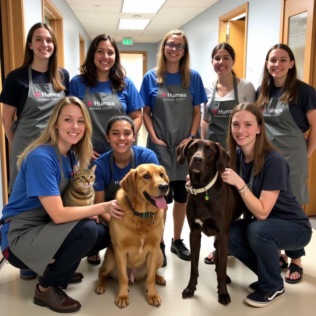 Volunteers at Nassau County Humane Society