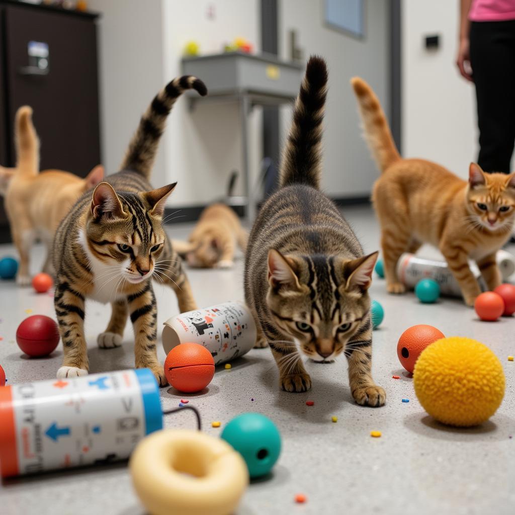 Cats at Play at the Nassau Humane Society