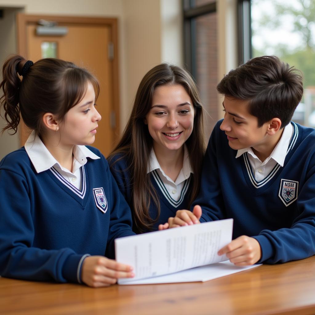 Students Helping a Classmate: National Honor Society Character