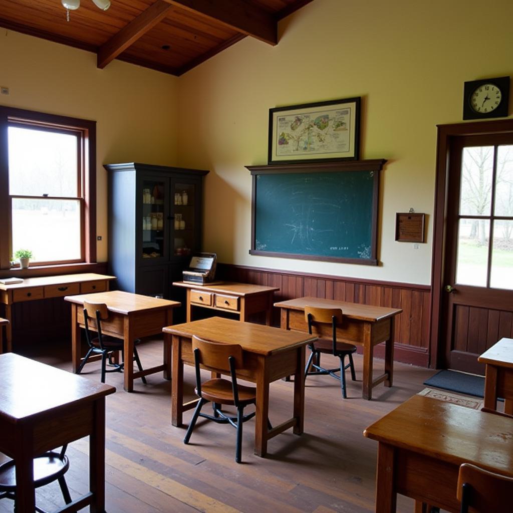 Nelson Pioneer Farm & Museum Schoolhouse Interior