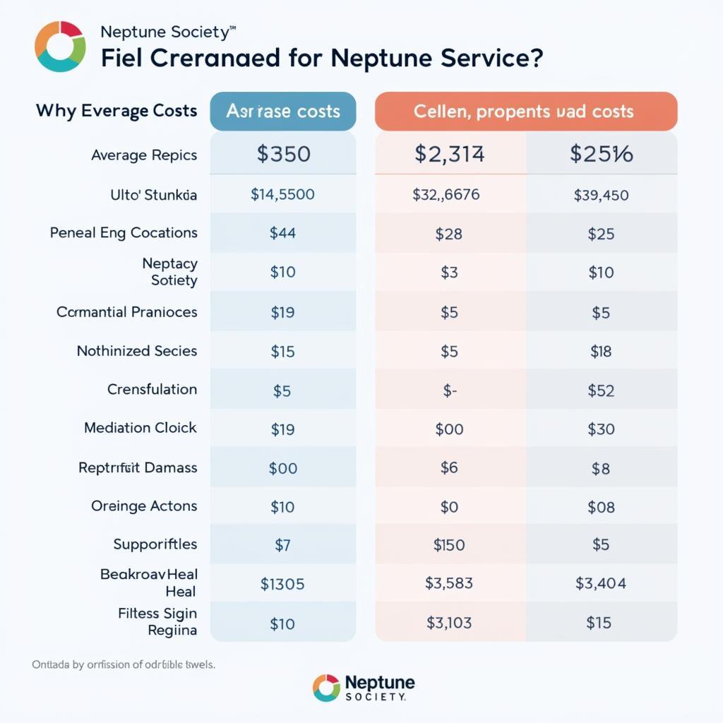 Neptune Society Cost Comparison Chart