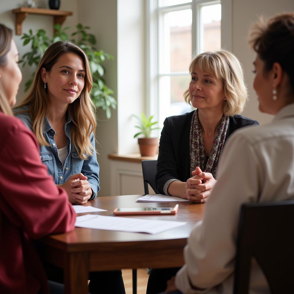 Grief support group meeting at Neptune Society Kenner