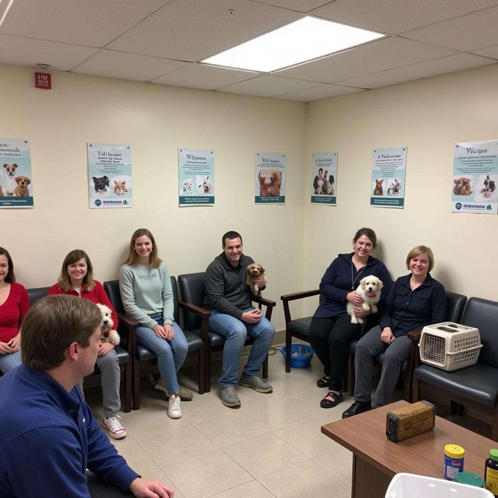 Nevada Humane Society Vaccine Clinic Waiting Area