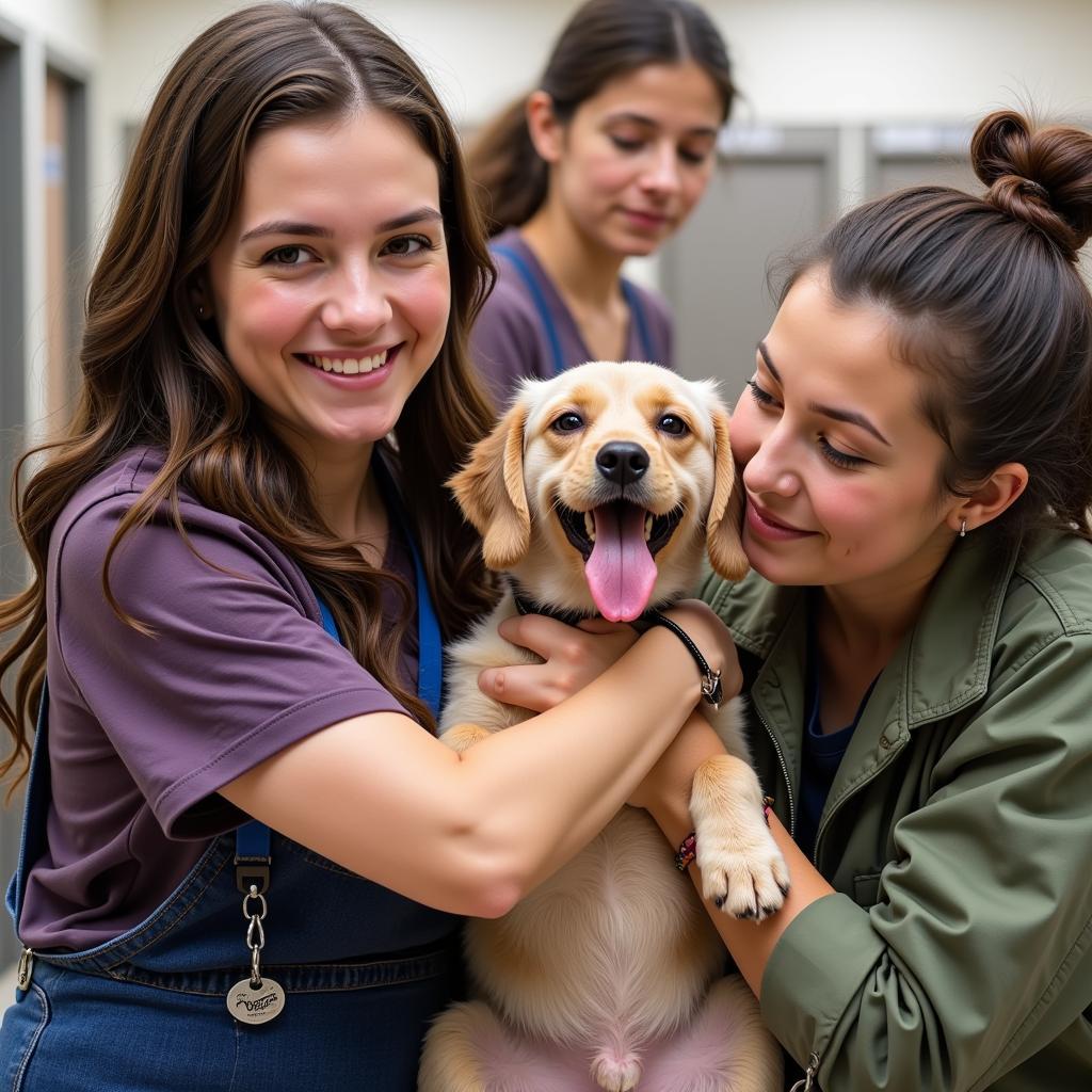 Volunteers Caring for Animals at Nevada Humane Society