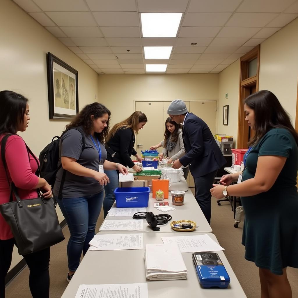 Volunteers working with the New York Mission Society