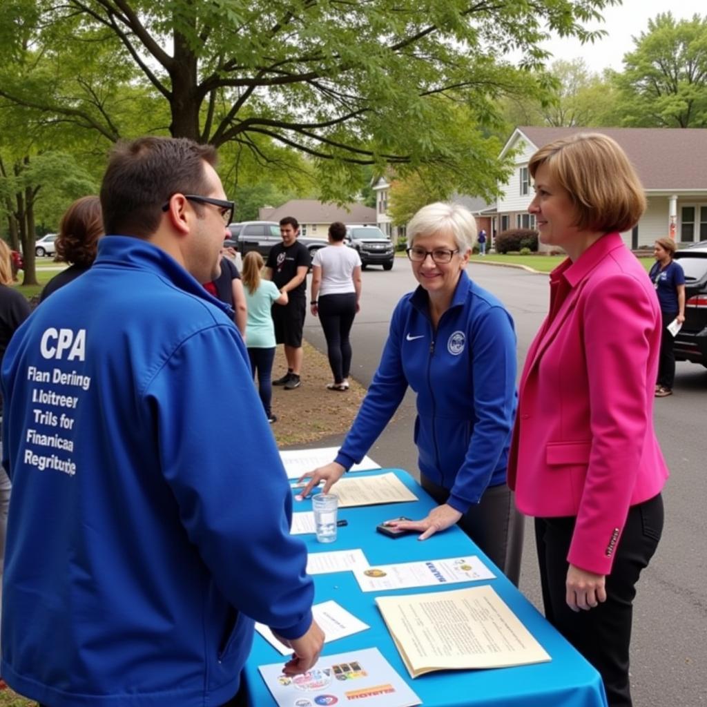 NJ CPAs at a community event