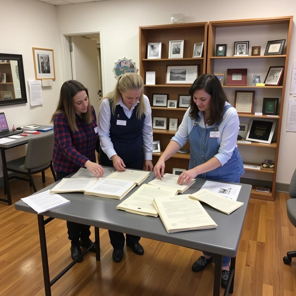 Nunda Historical Society Volunteers at Work