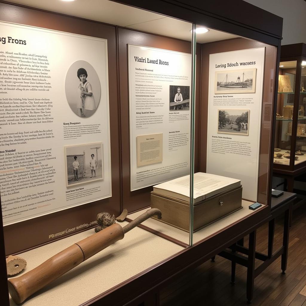 Oysterponds Historical Society Exhibit - An engaging exhibit displaying artifacts and information about the history of Oysterponds.