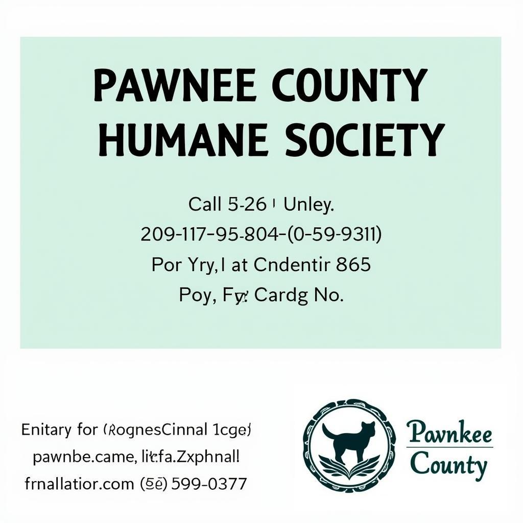 Pawnee County Humane Society Contact Information