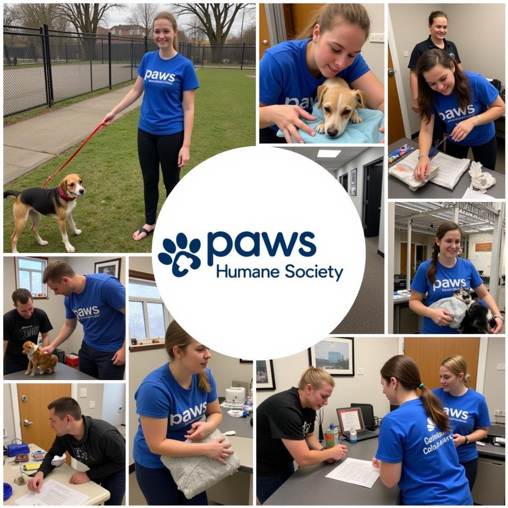 Volunteers at Paws Humane Society Floyd County IA