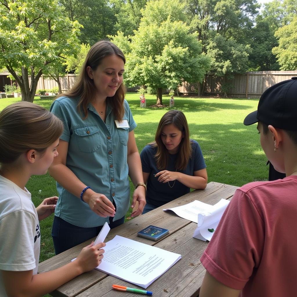 PHS educator leading a gardening workshop