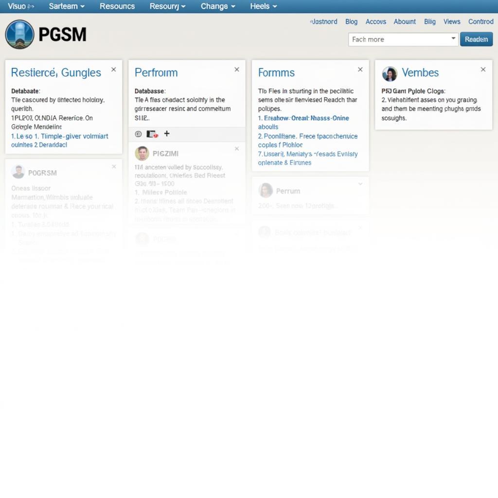 PGSM Online Resources