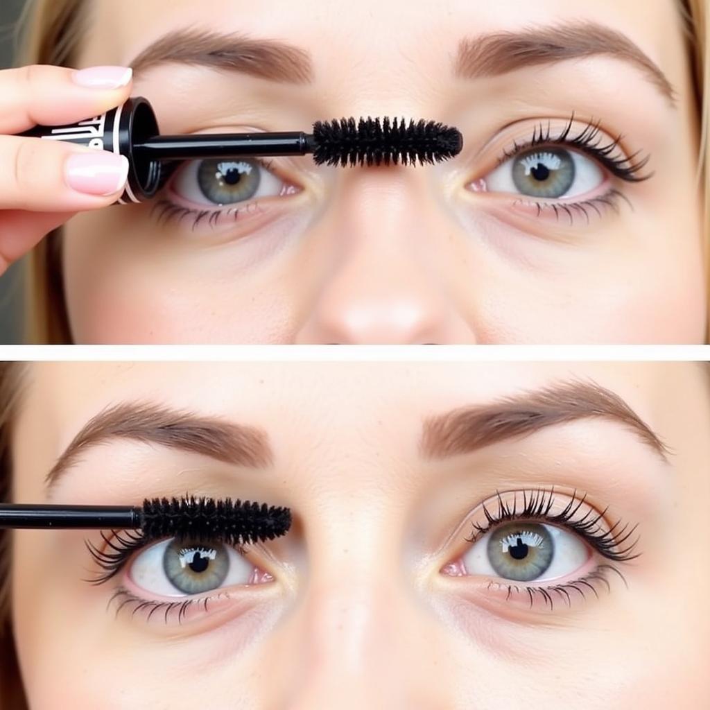 Applying Polite Society Mascara for Length and Volume