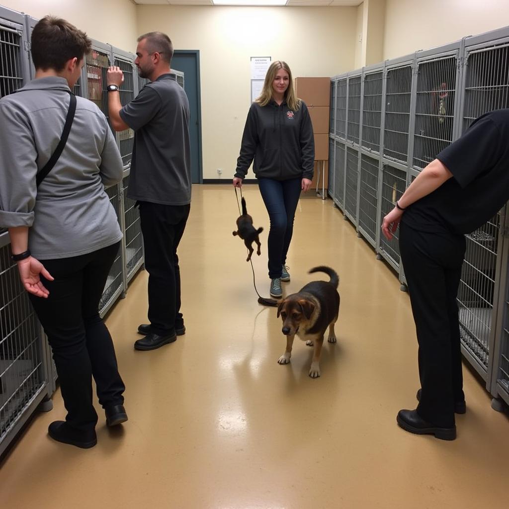 Racine Humane Society Volunteers Caring for Animals