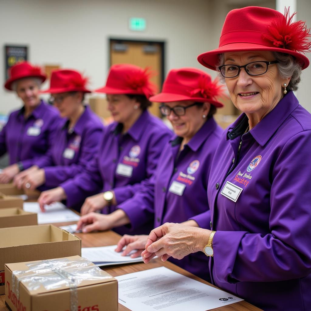 Red Hat Society Community Service Event