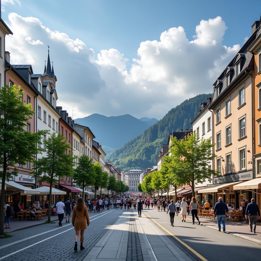 Salzburg Modern Cityscape and its Openness to the World