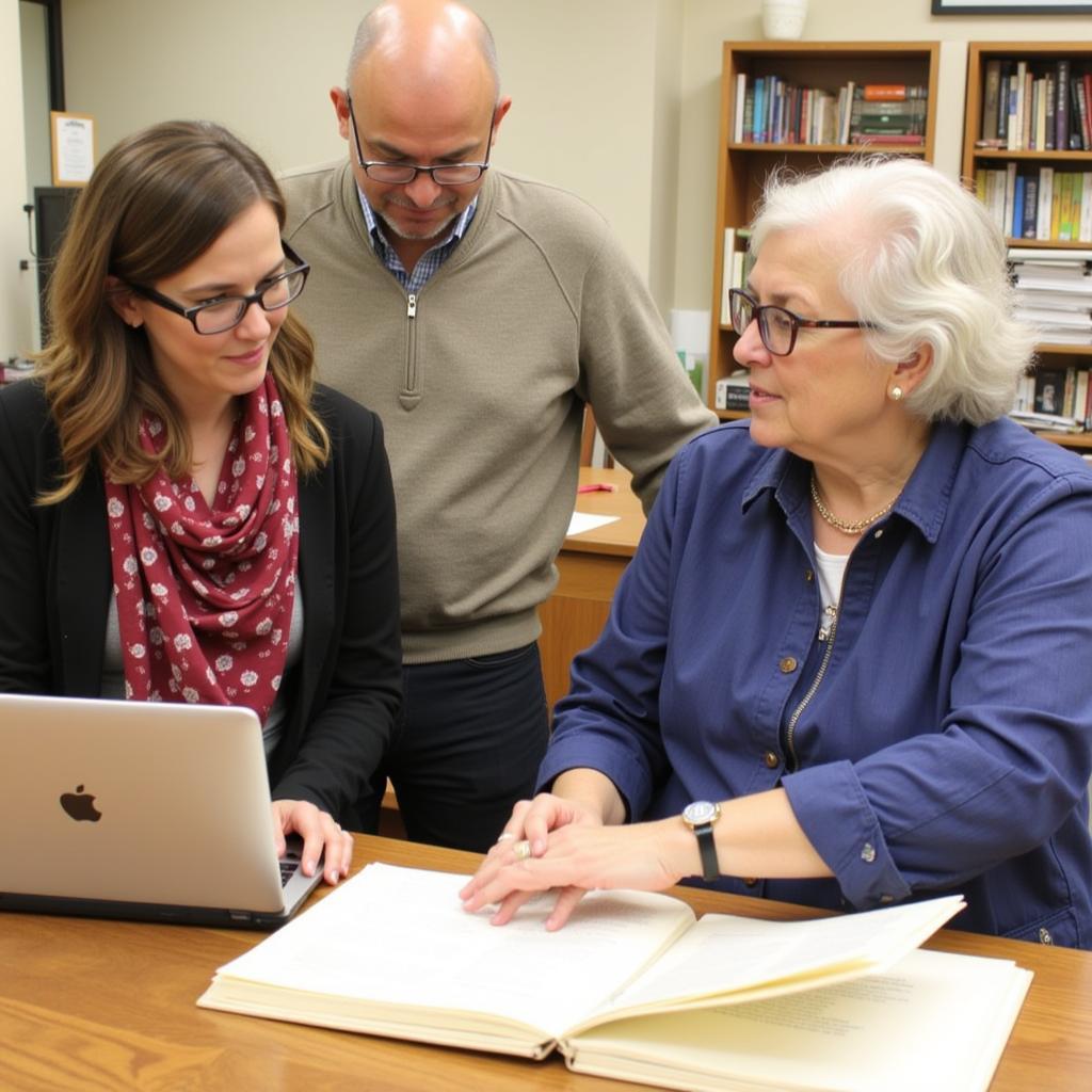 Santa Barbara Genealogical Society Members Collaborating