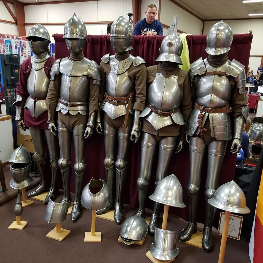 Display of SCA Armor at an Event