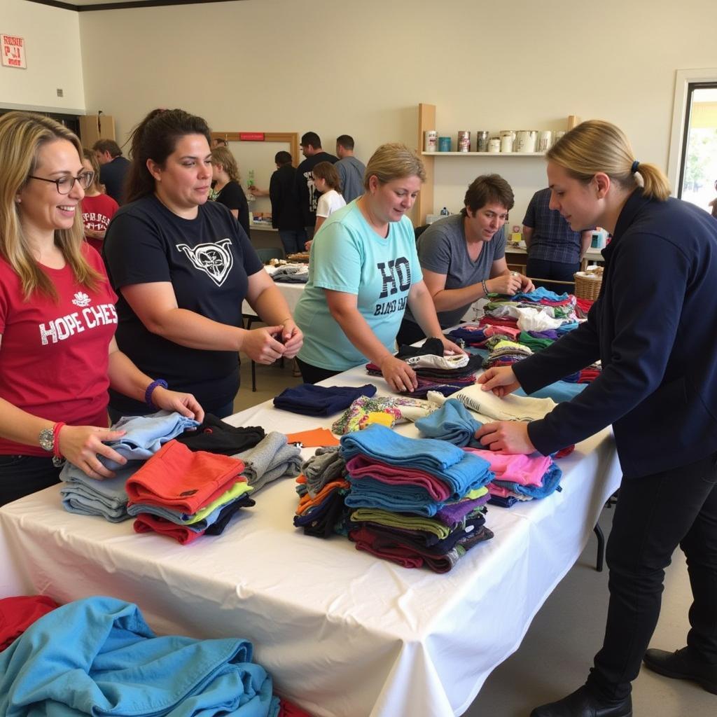 Scottsdale Hope Chest volunteers sorting donated items