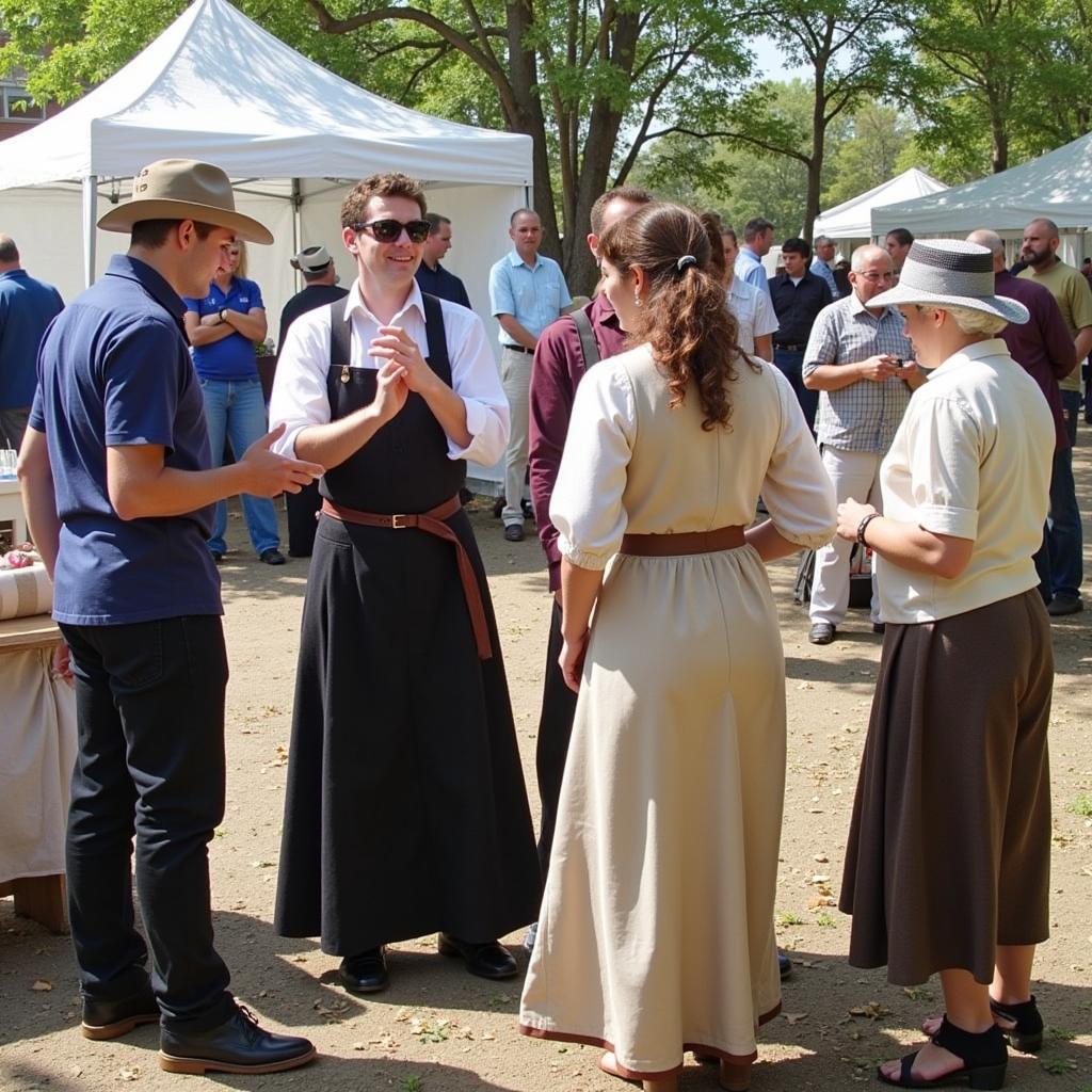 Sims House Jupiter Historical Society Members Engaging the Community through a Historical Reenactment