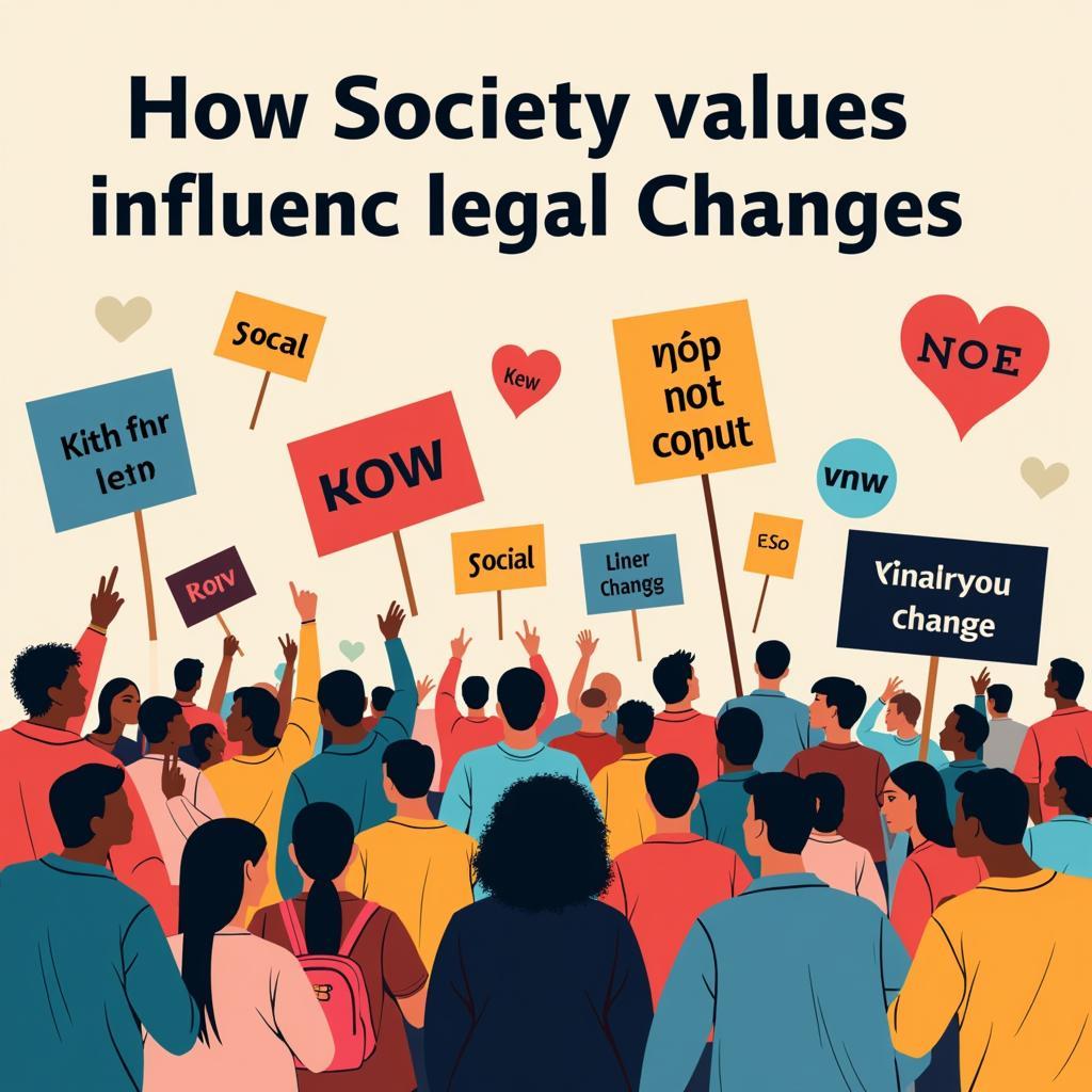 Societal values impacting legal norms