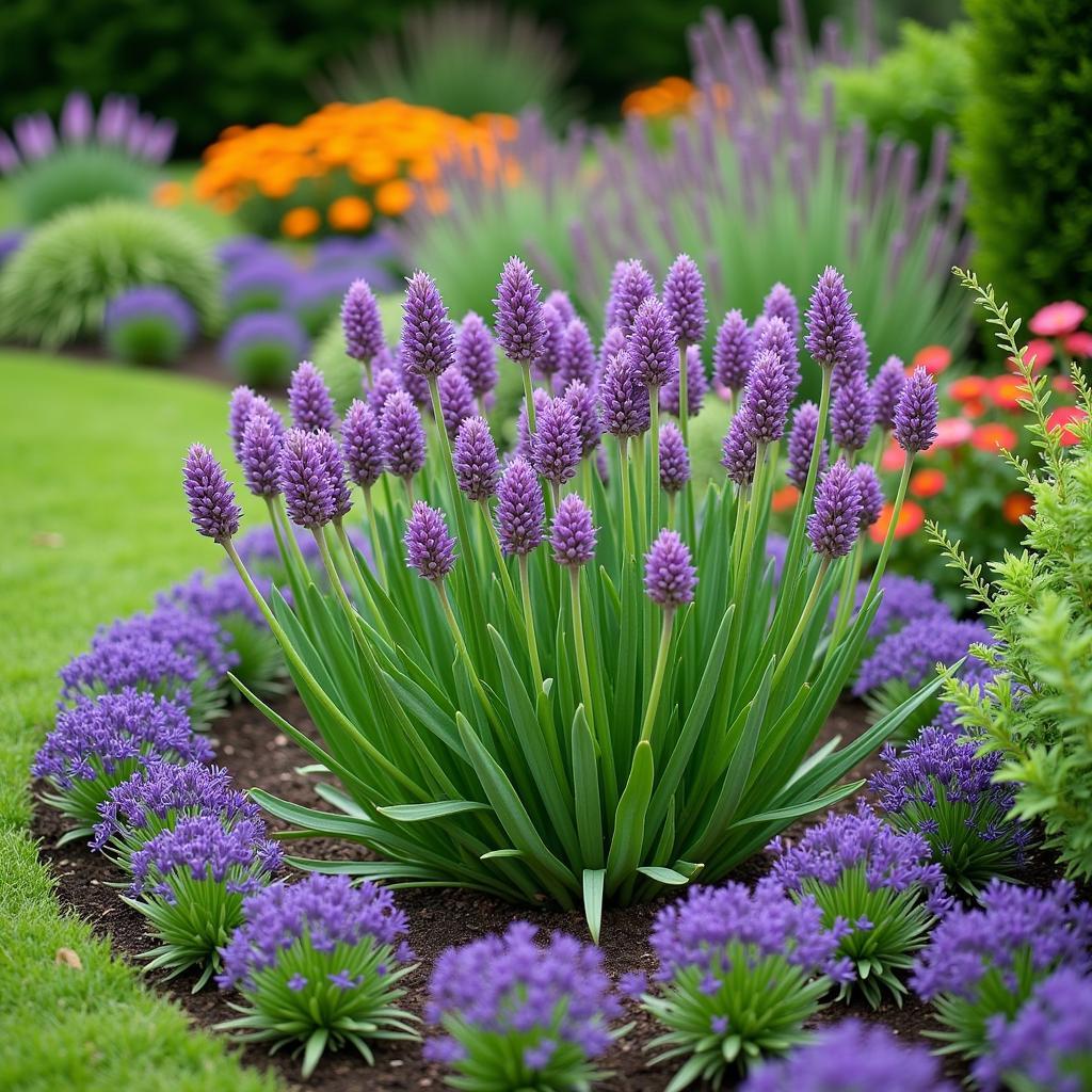 Society Garlic as a Garden Border