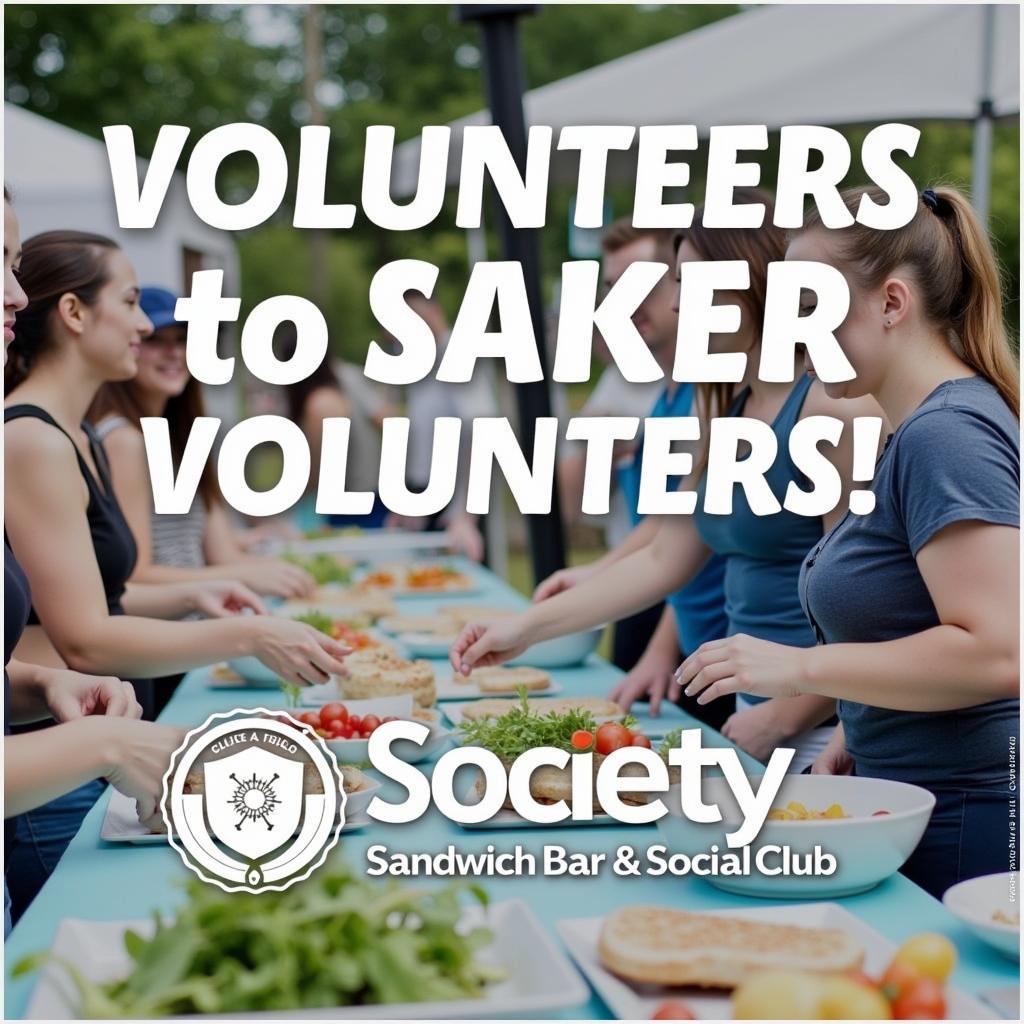 Society Sandwich Bar Volunteering and Events