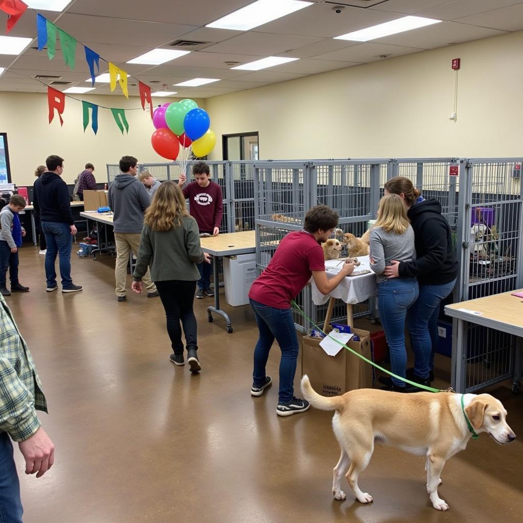 An adoption event at the South Wood County Humane Society