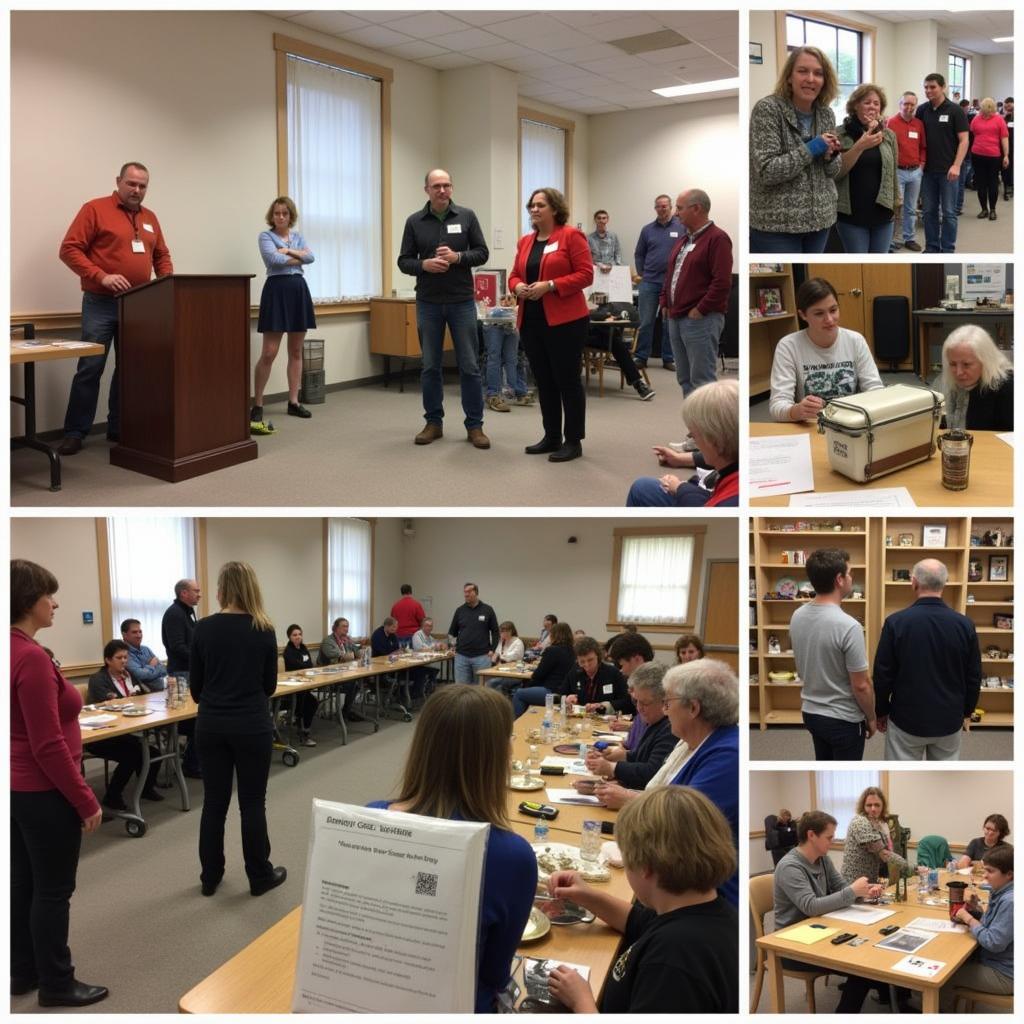 Steele County Historical Society Community Event with attendees interacting