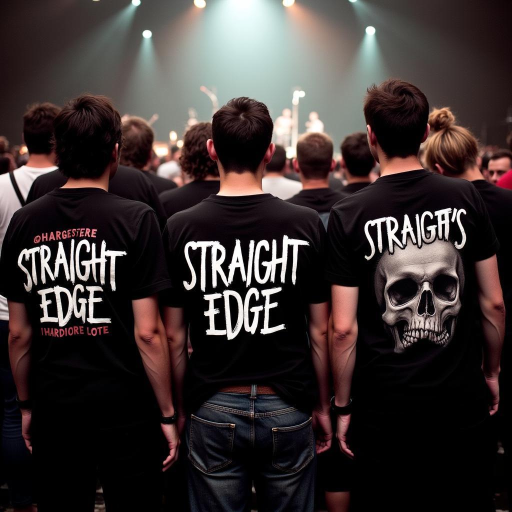 Straight Edge Society Members at a Concert