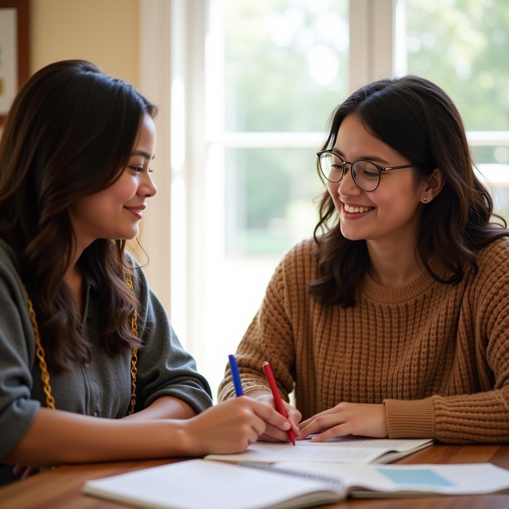 Student Thanking Family Friend for Recommendation