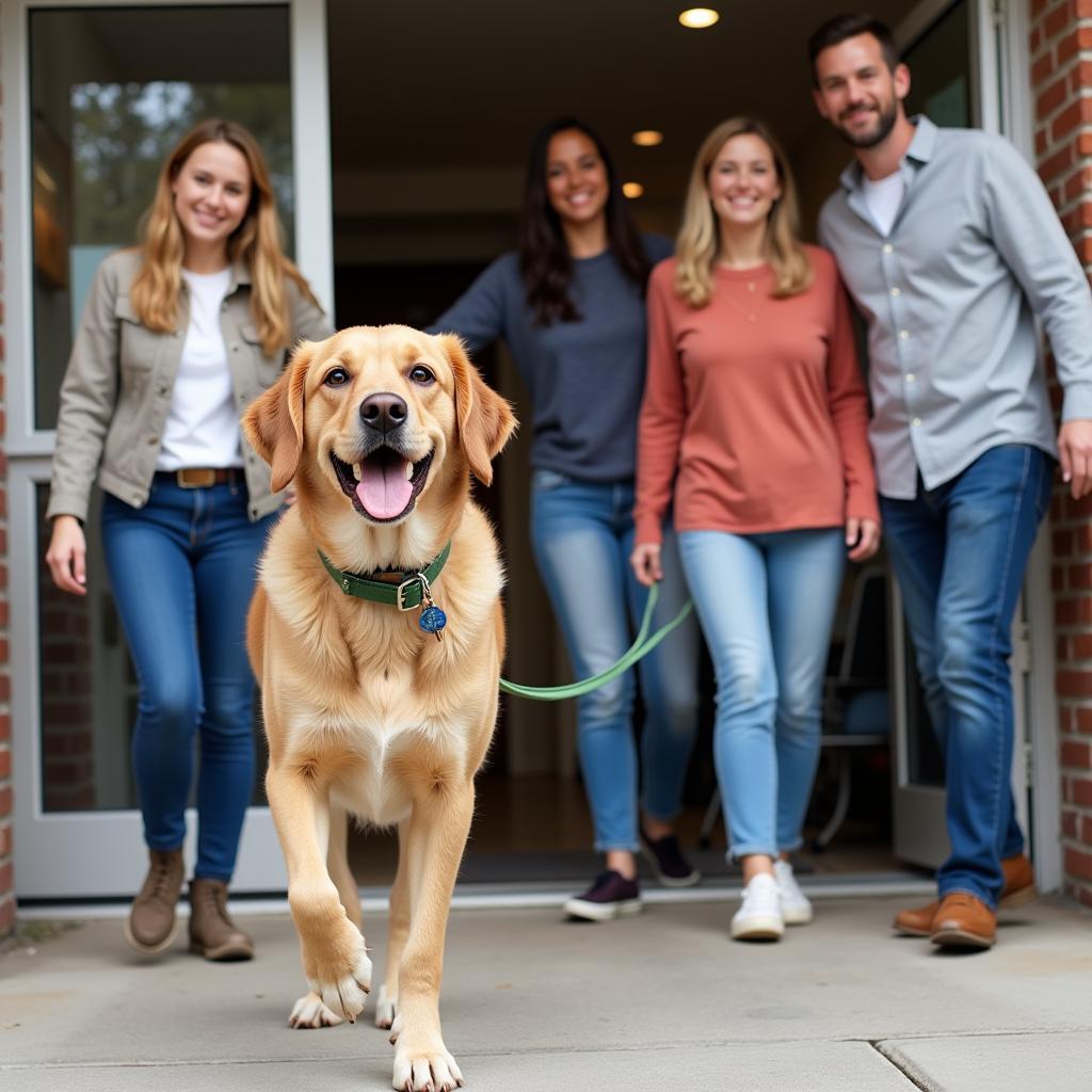 A successful adoption from Temple Humane Society.