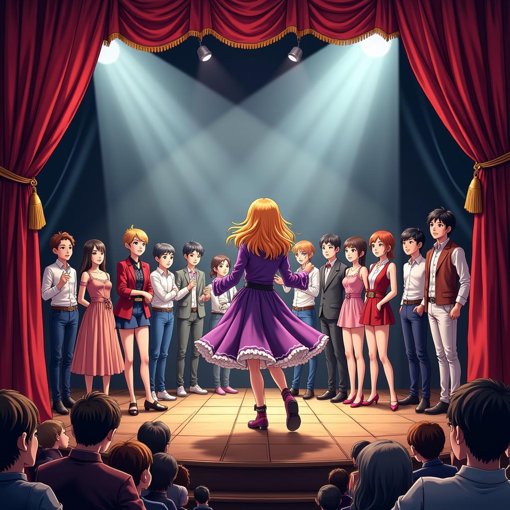 Theater Society Manga Performance Scene: The Magic of the Stage