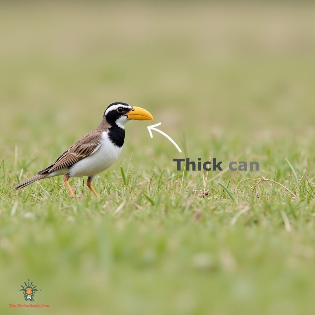 Thick-billed Longspur in its Natural Habitat