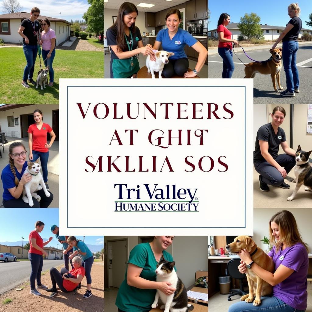 Volunteers at the Tri Valley Humane Society