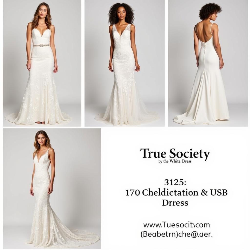 Various Wedding Dress Styles at True Society Beaverton