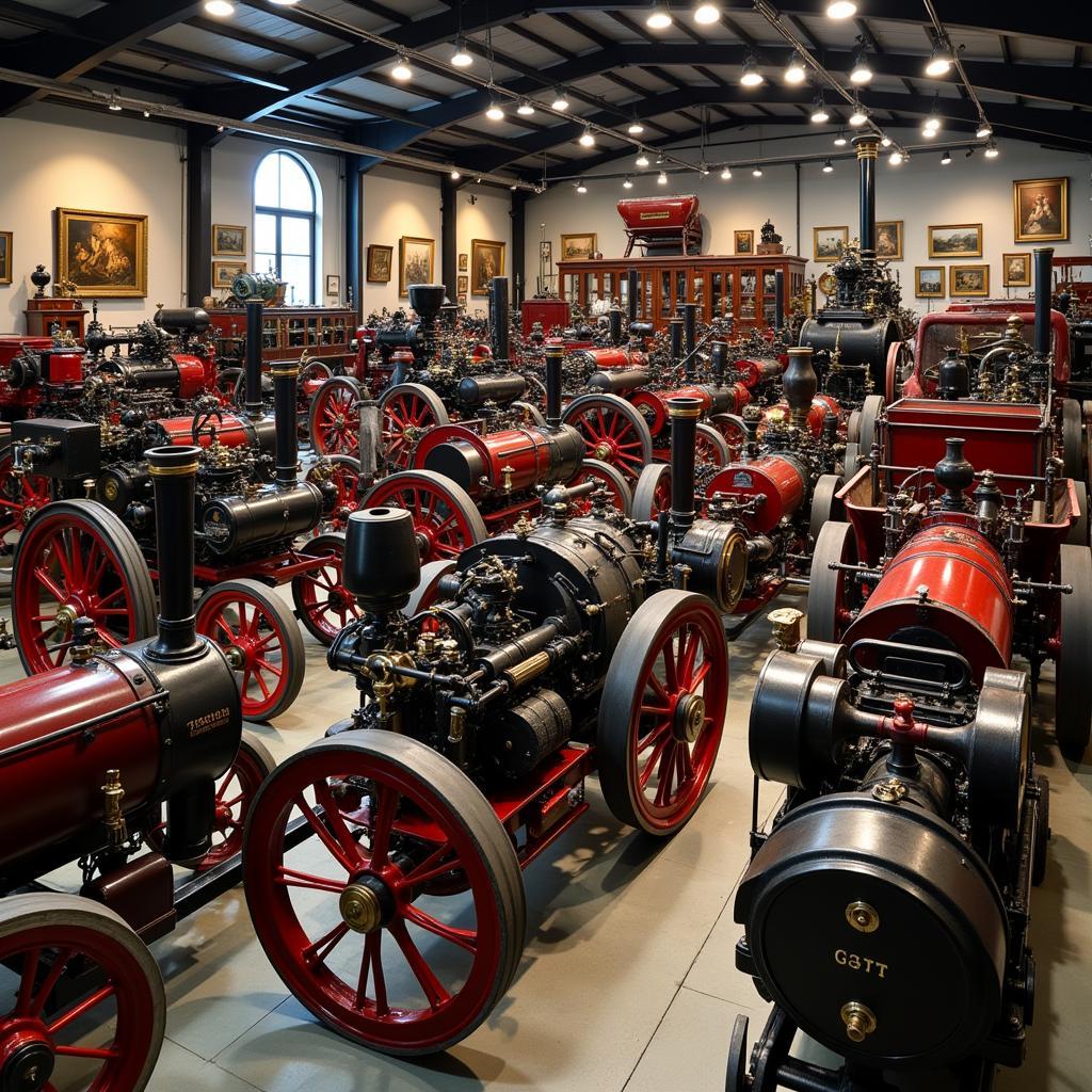 Various Historical Engines on Display