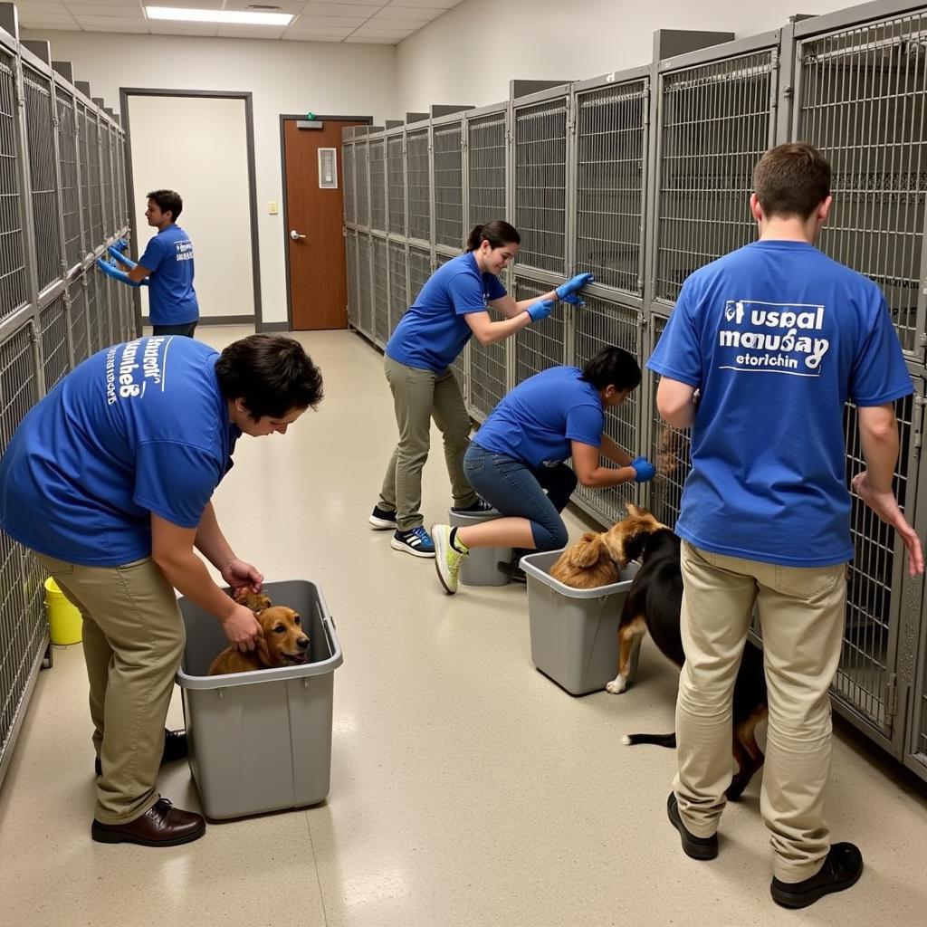 Volunteering at the Humane Society in Jackson, MI