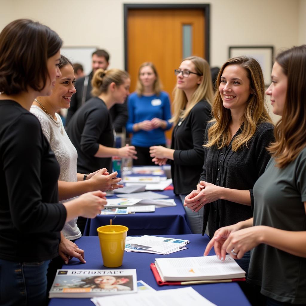 Volunteers at a Legal Aid Event