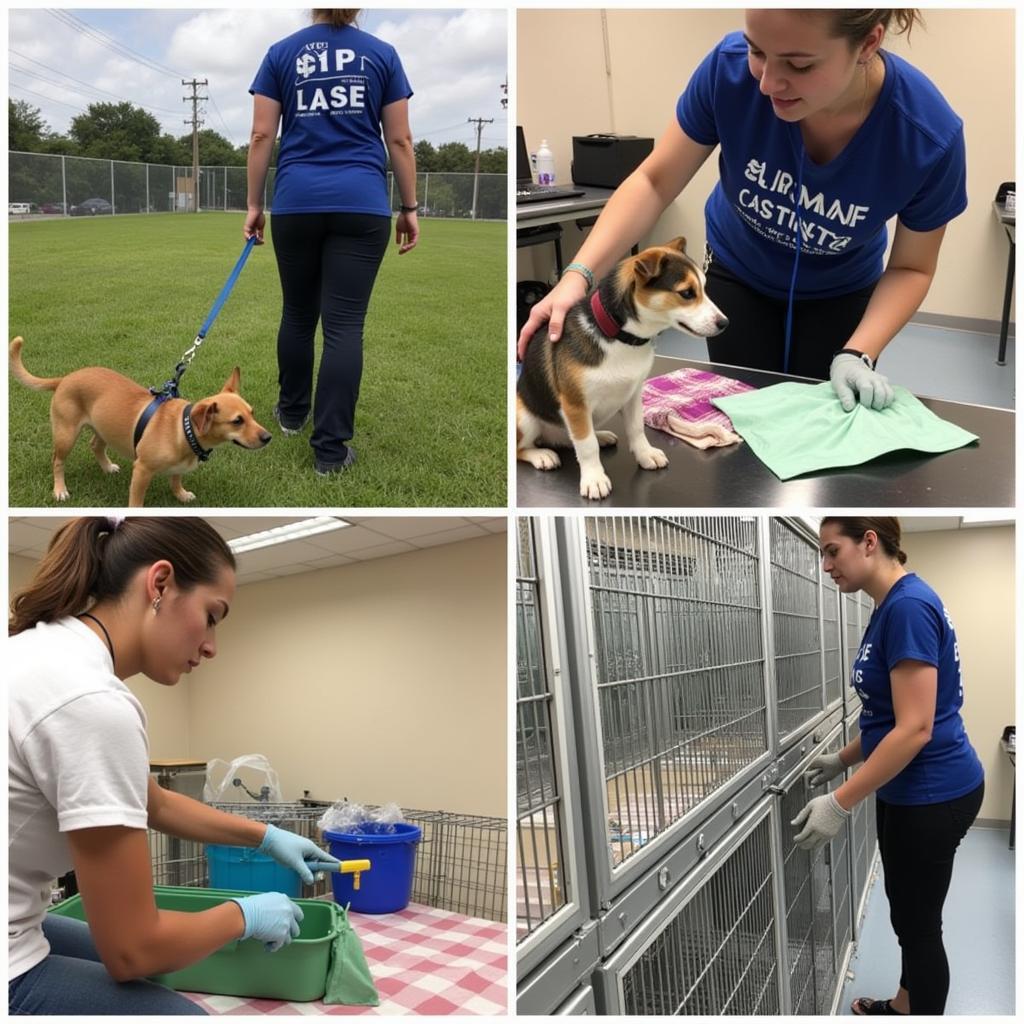 Volunteers Caring for Animals at Humane Society South Miami